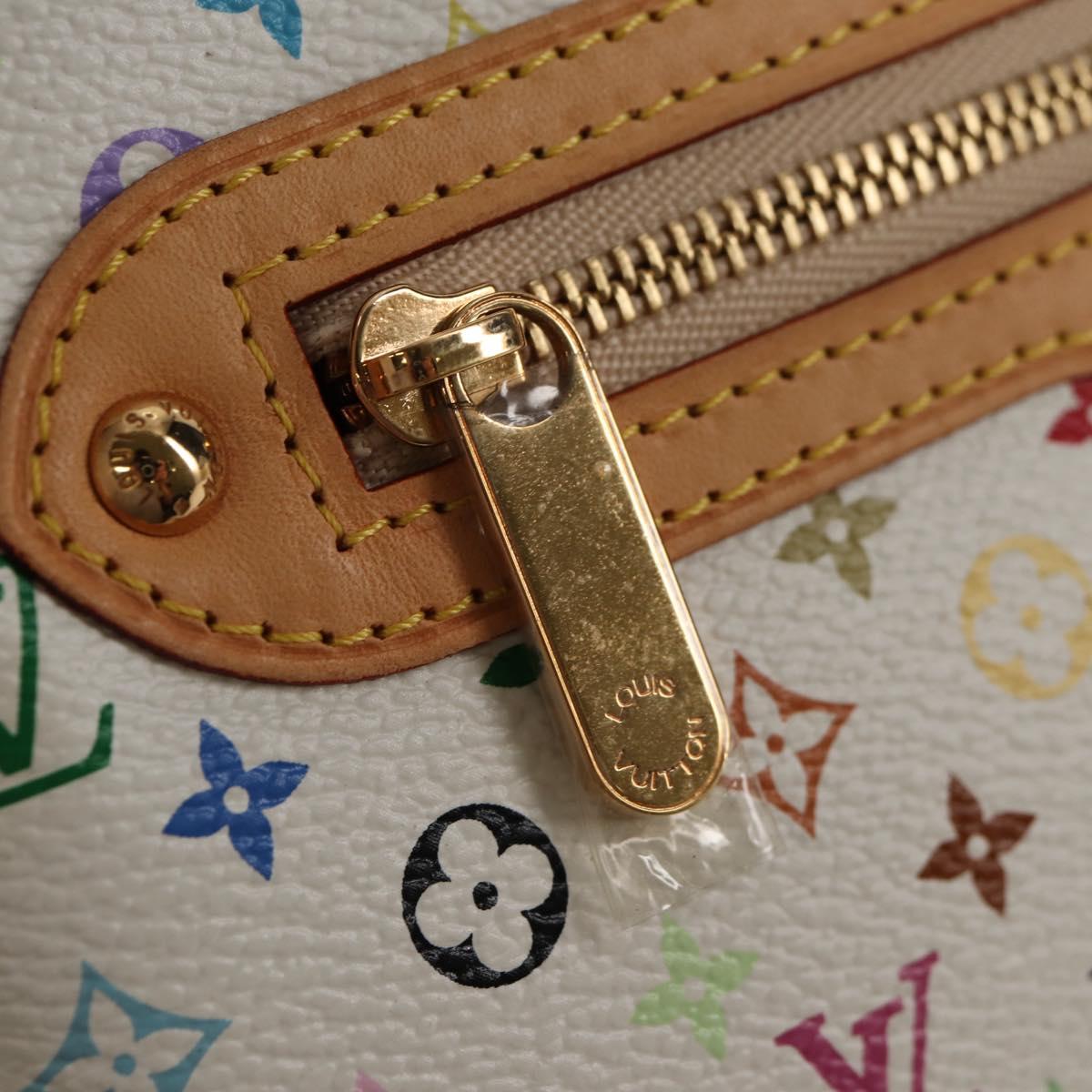 LOUIS VUITTON Monogram Multicolor Pochette GM Pouch White M60027 Auth 145858SAV
