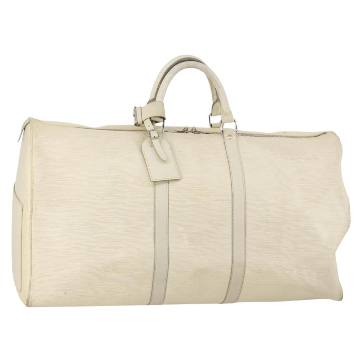 LOUIS VUITTON Epi Keepall 55 Boston Bag Yvoire LV Auth 145860