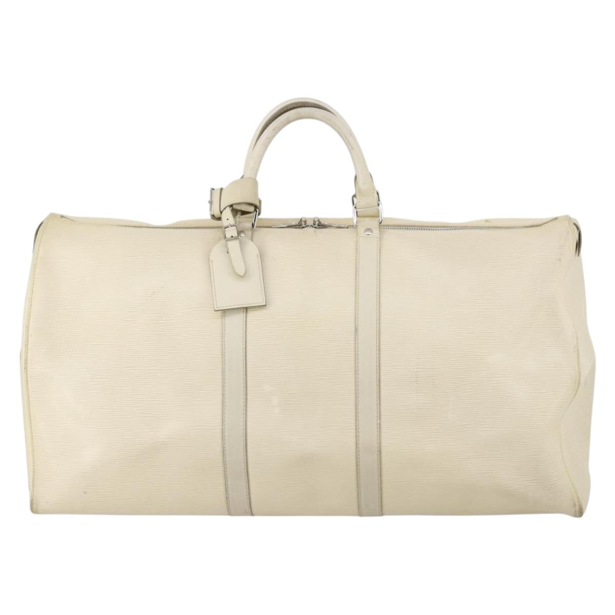 LOUIS VUITTON Epi Keepall 55 Boston Bag Yvoire LV Auth 145860