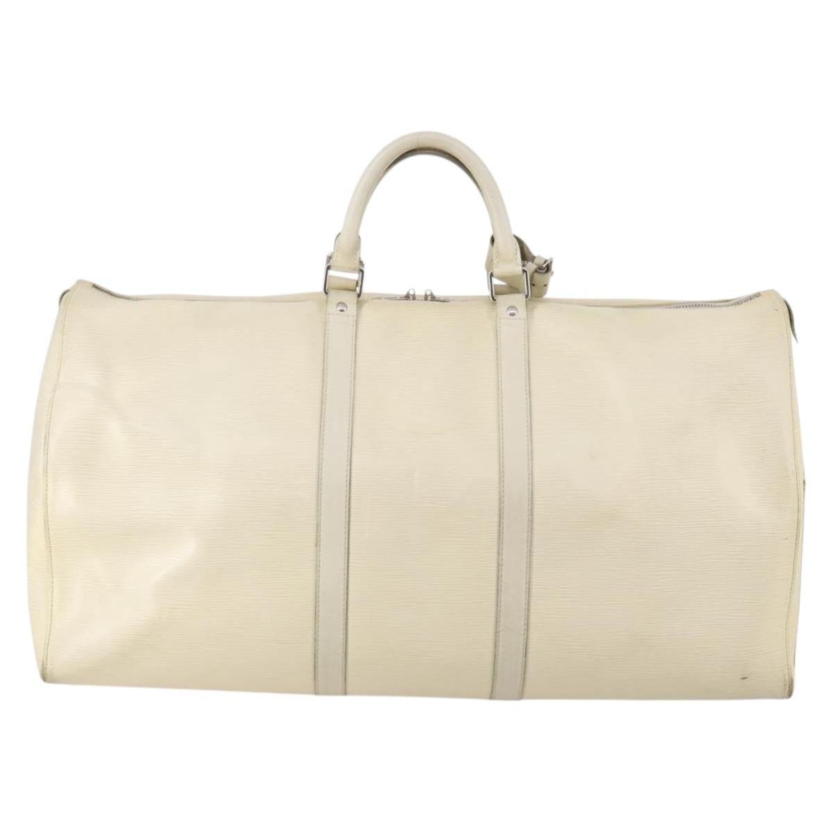 LOUIS VUITTON Epi Keepall 55 Boston Bag Yvoire LV Auth 145860