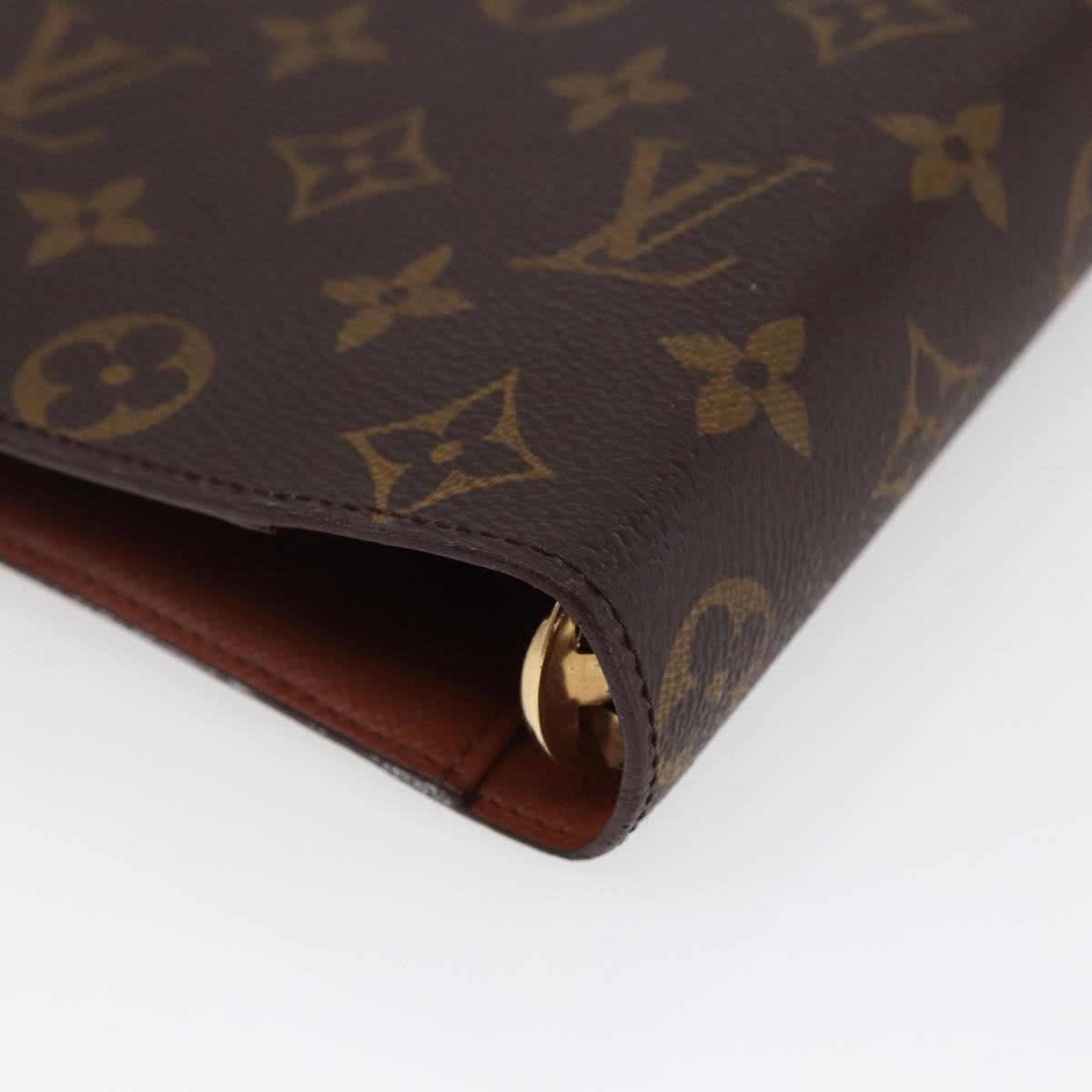 LOUIS VUITTON Monogram Agenda MM Day Planner Cover R20105 LV Auth 145862