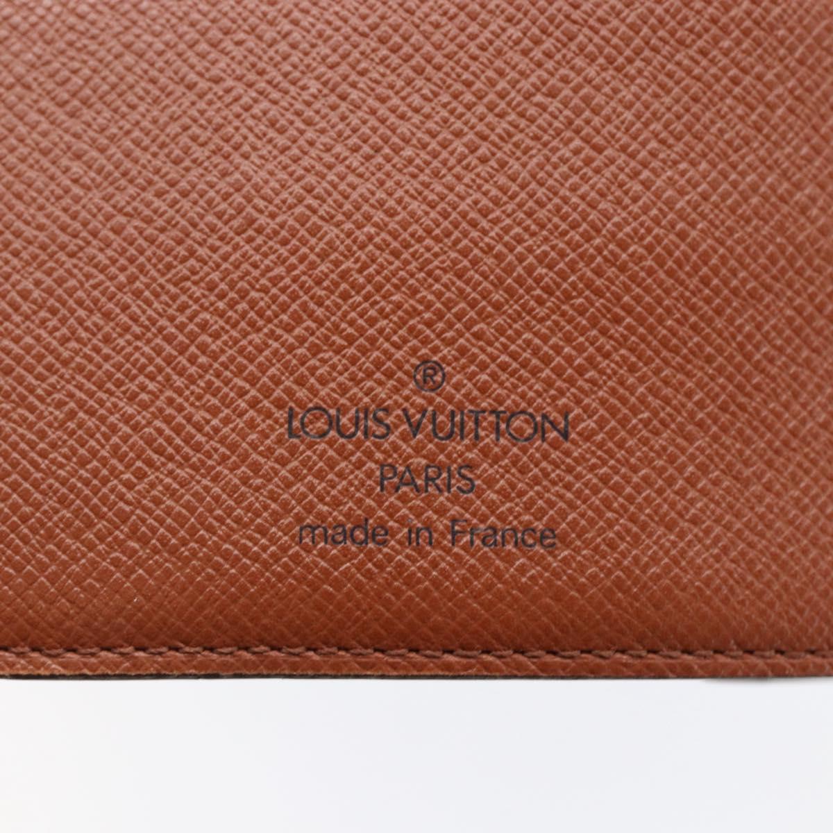 LOUIS VUITTON Monogram Agenda MM Day Planner Cover R20105 LV Auth 145862