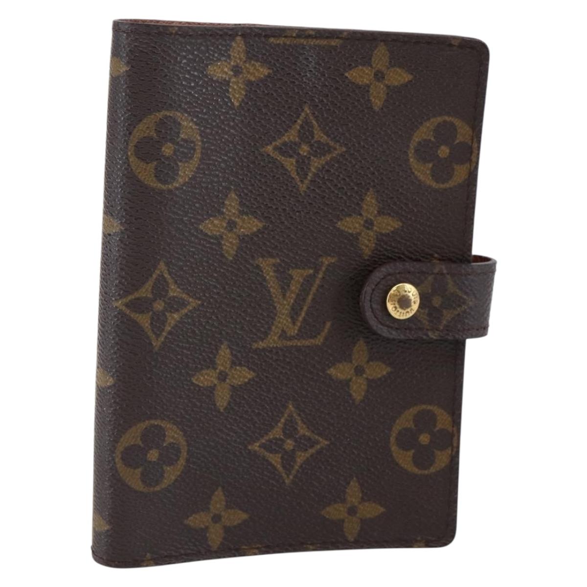 LOUIS VUITTON Monogram Agenda PM Day Planner Cover R20005 LV Auth 145866