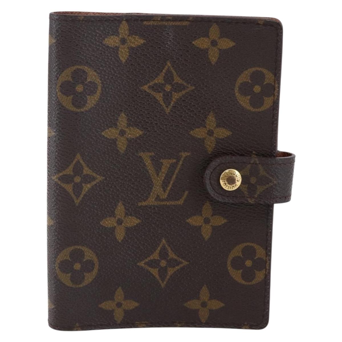 LOUIS VUITTON Monogram Agenda PM Day Planner Cover R20005 LV Auth 145866