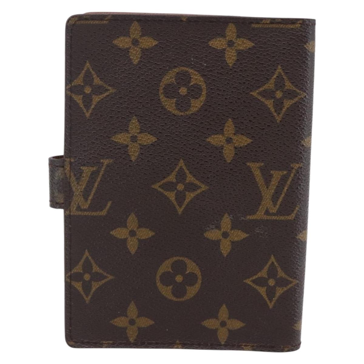 LOUIS VUITTON Monogram Agenda PM Day Planner Cover R20005 LV Auth 145866