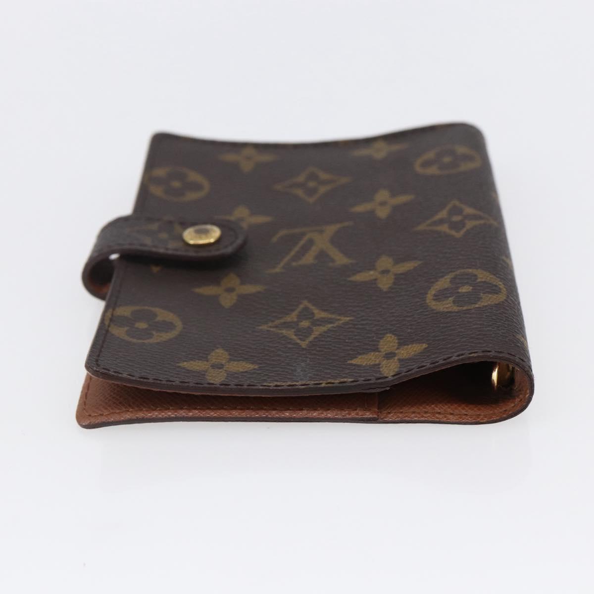 LOUIS VUITTON Monogram Agenda PM Day Planner Cover R20005 LV Auth 145866