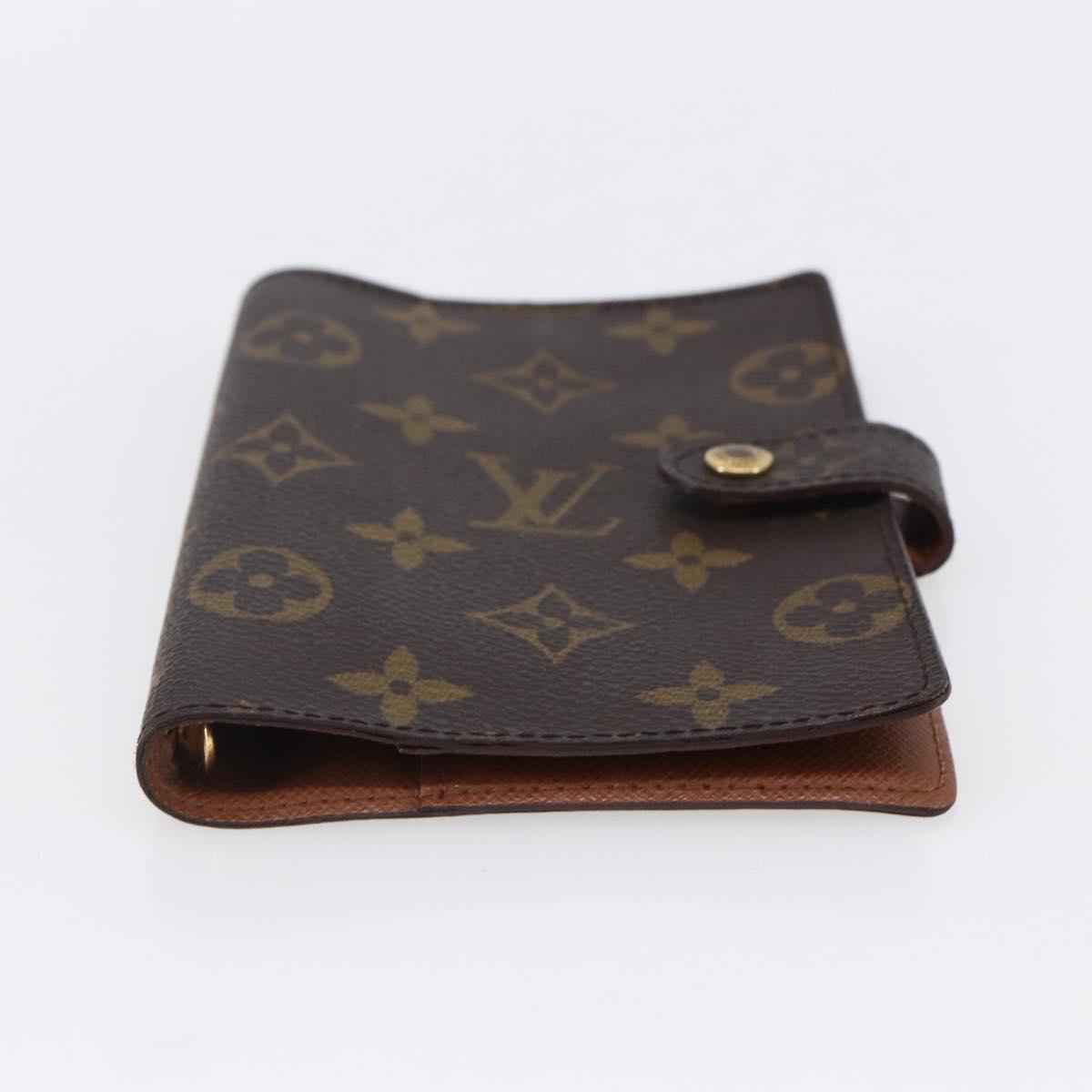LOUIS VUITTON Monogram Agenda PM Day Planner Cover R20005 LV Auth 145866