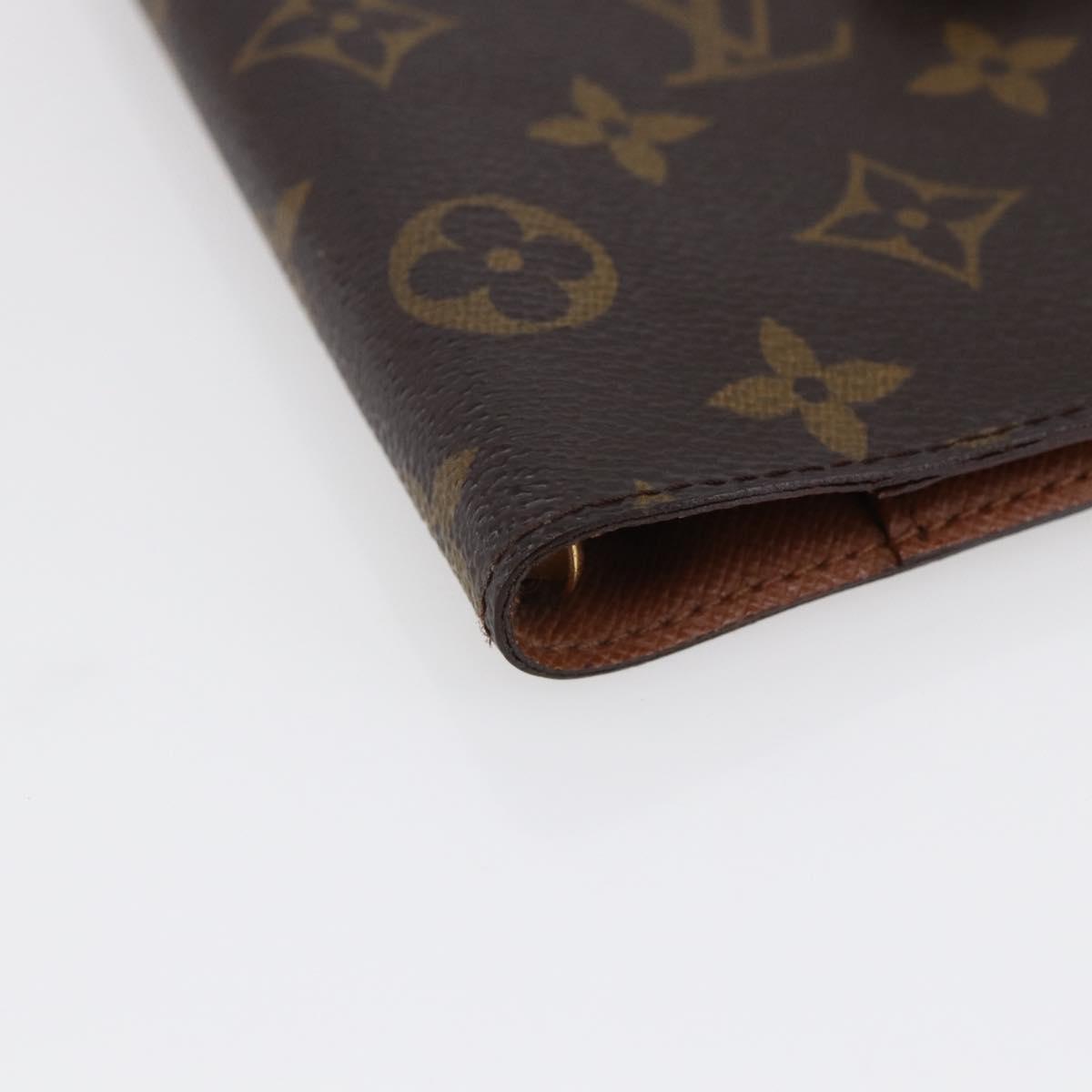 LOUIS VUITTON Monogram Agenda PM Day Planner Cover R20005 LV Auth 145866