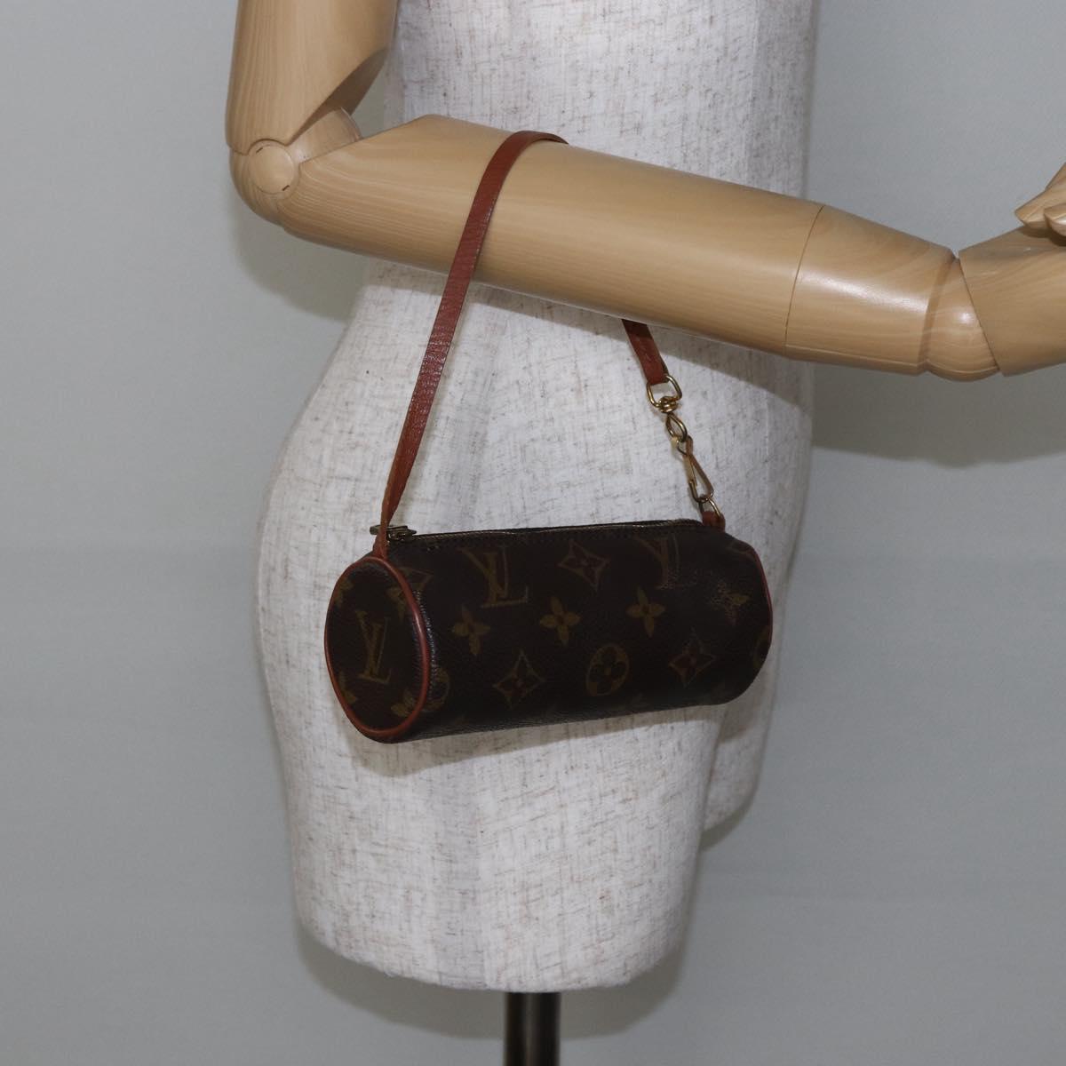 LOUIS VUITTON Monogram Papillon Pouch LV Auth 145867