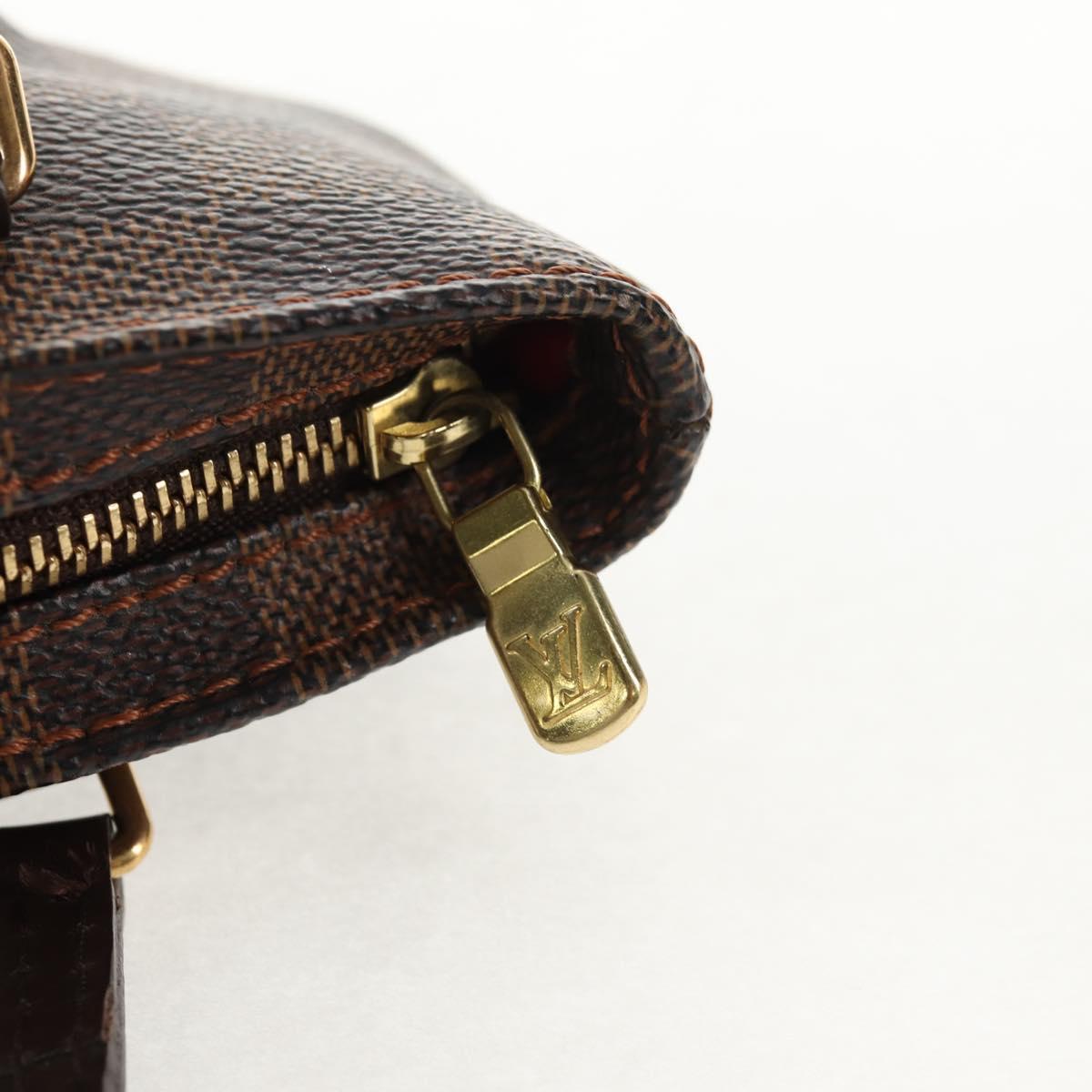 LOUIS VUITTON Damier Ebene Manosque GM Accessory Pouch N51120 LV Auth 145868V