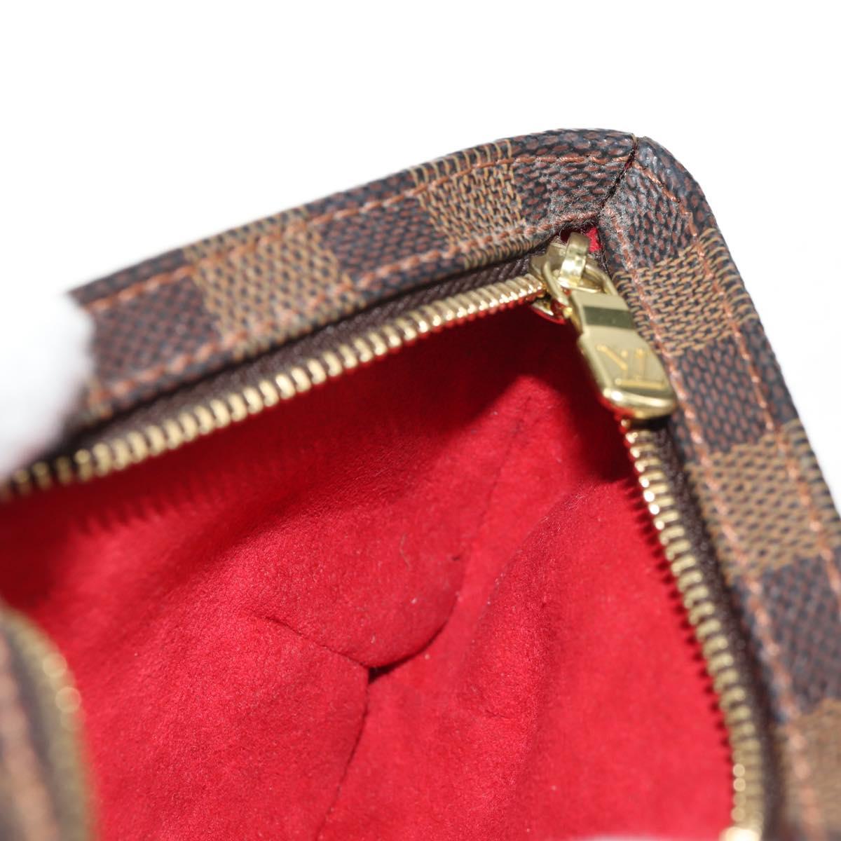 LOUIS VUITTON Damier Ebene Manosque GM Accessory Pouch N51120 LV Auth 145868V