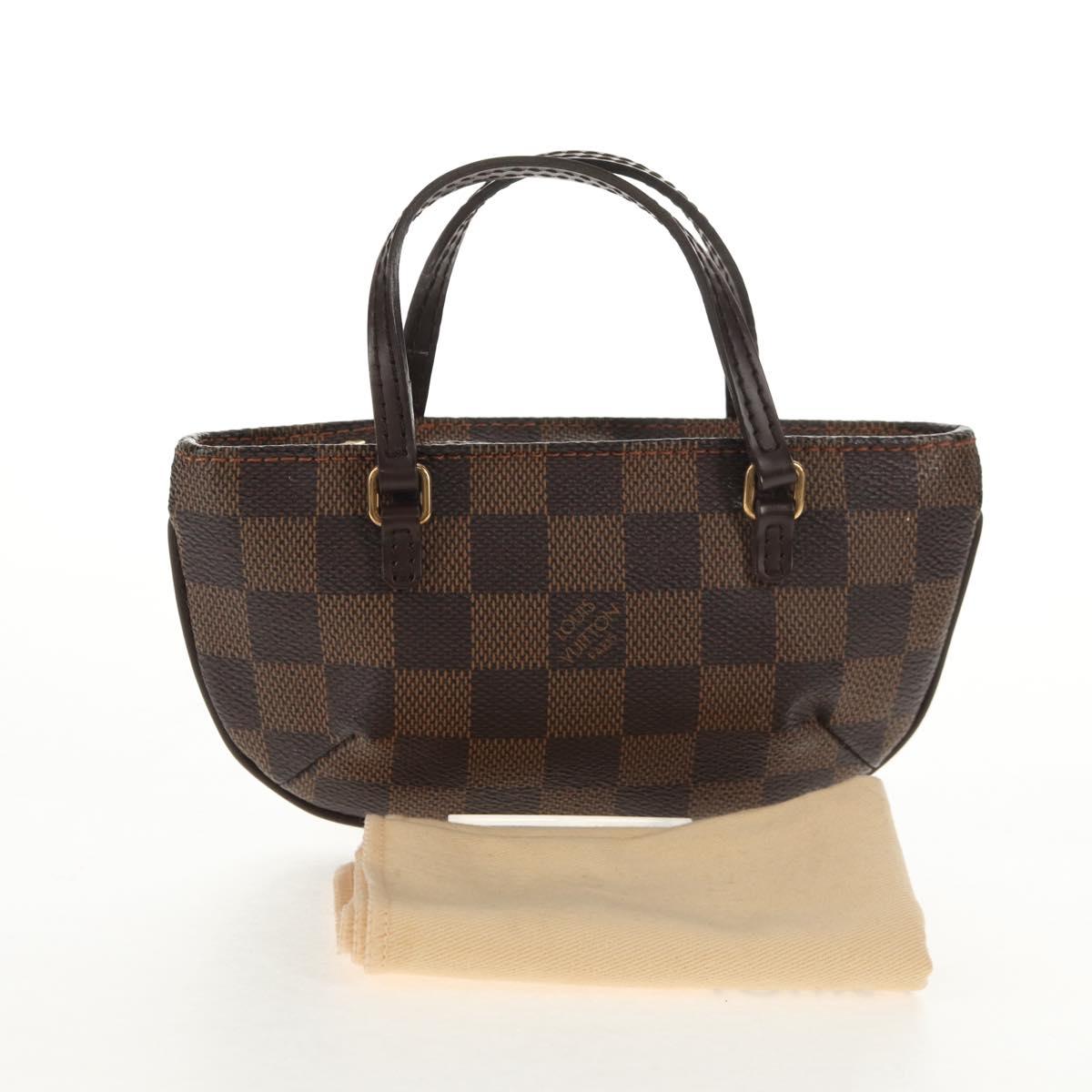 LOUIS VUITTON Damier Ebene Manosque GM Accessory Pouch N51120 LV Auth 145868V