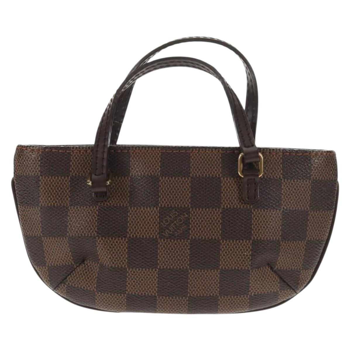 LOUIS VUITTON Damier Ebene Manosque GM Accessory Pouch N51120 LV Auth 145868V