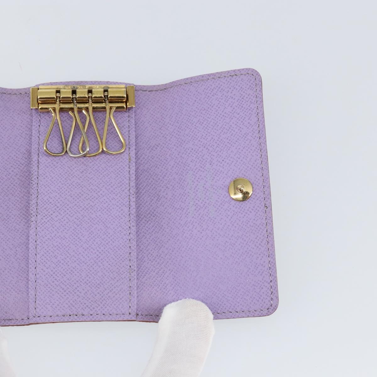 LOUIS VUITTON Monogram Multicolor Multicles 4 Key Case Black M93732 Auth 145870