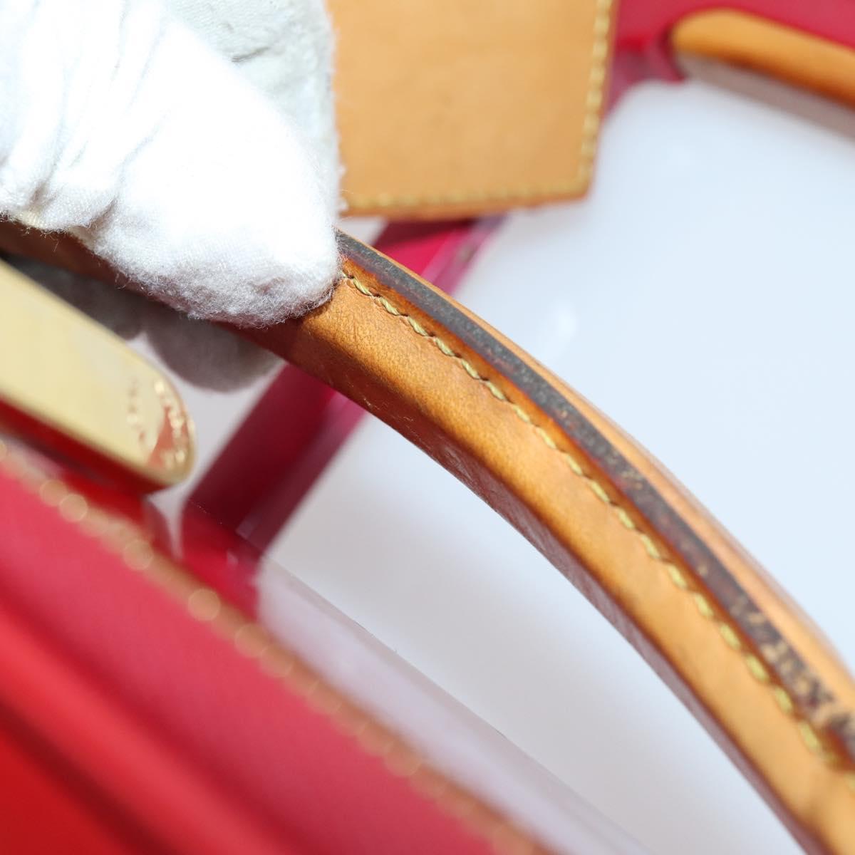 LOUIS VUITTON Monogram Vernis Pegas 45 suitcase Pomme D'amour M91278 Auth 145874