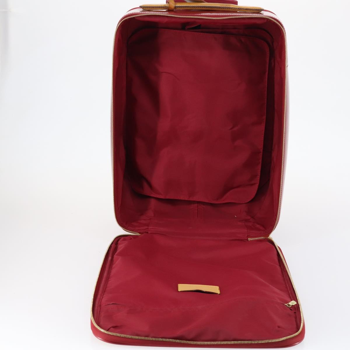 LOUIS VUITTON Monogram Vernis Pegas 45 suitcase Pomme D'amour M91278 Auth 145874