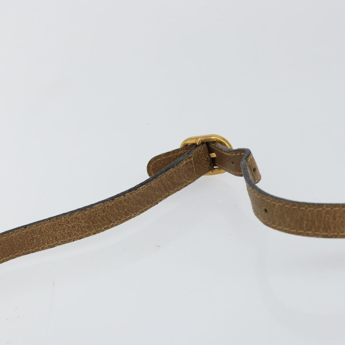 GUCCI GG Supreme Web Sherry Line Bag PVC Beige Gold 56 02 004 Auth 145876