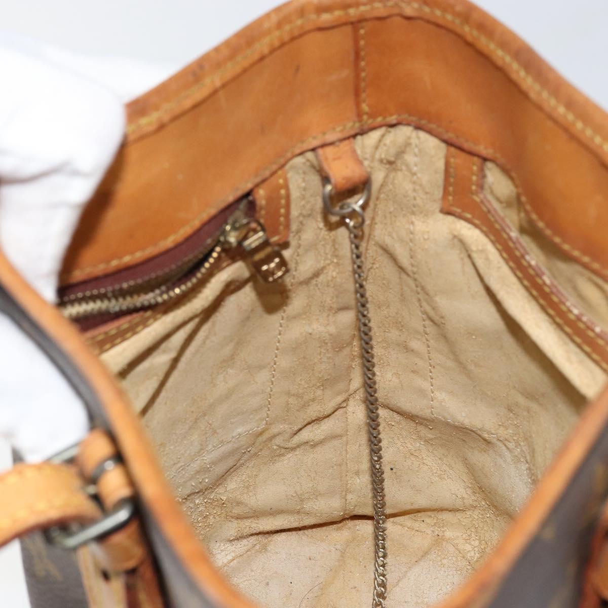 LOUIS VUITTON Monogram Bucket PM Shoulder Bag Vintage M42238 LV Auth 145902