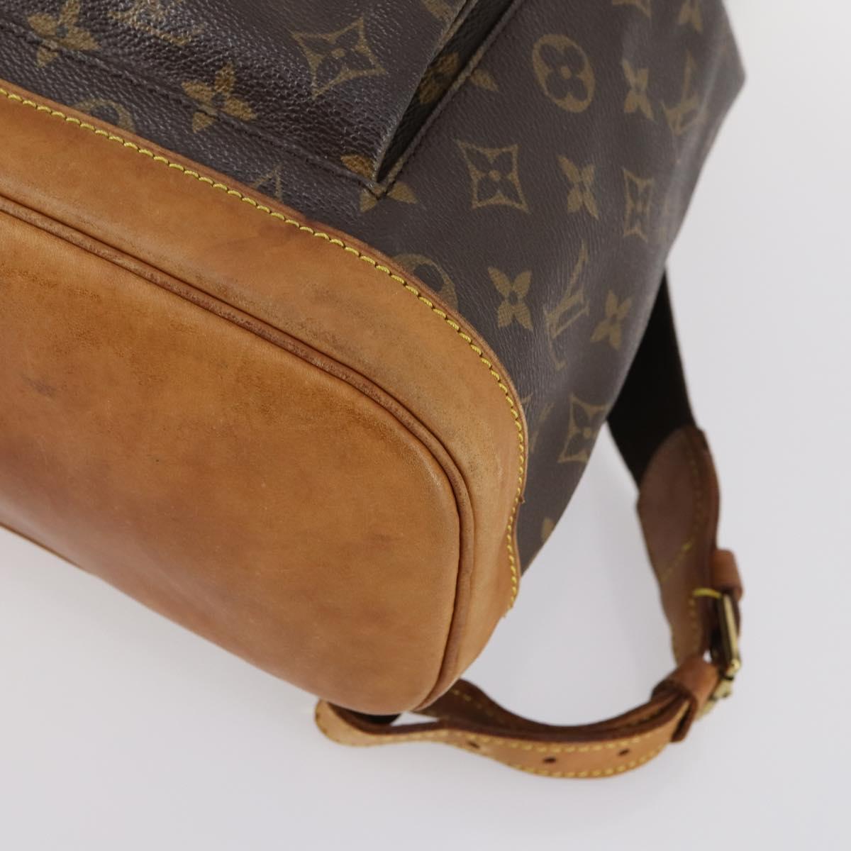 LOUIS VUITTON Monogram Montsouris GM Backpack M51135 LV Auth 145906