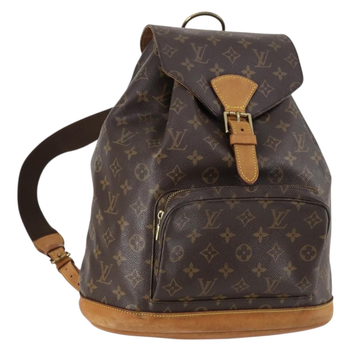 LOUIS VUITTON Monogram Montsouris GM Backpack M51135 LV Auth 145906