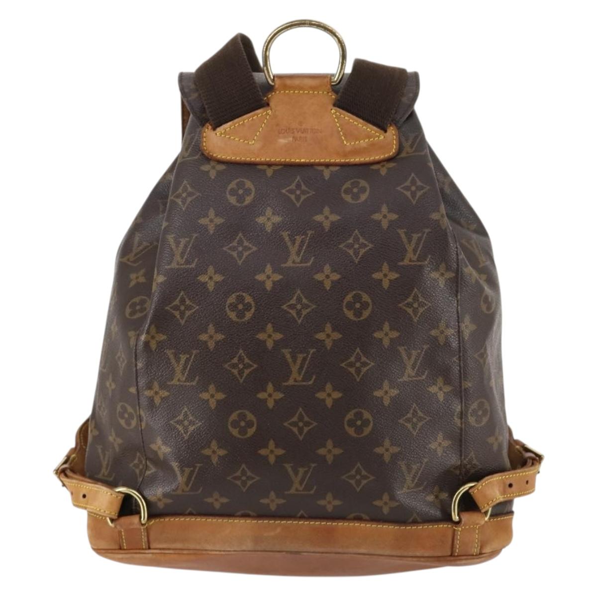 LOUIS VUITTON Monogram Montsouris GM Backpack M51135 LV Auth 145906