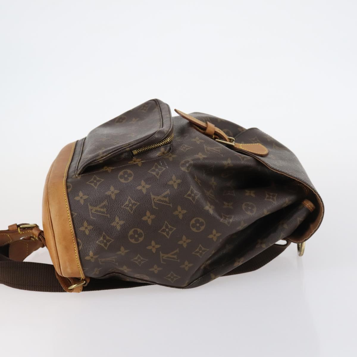 LOUIS VUITTON Monogram Montsouris GM Backpack M51135 LV Auth 145906