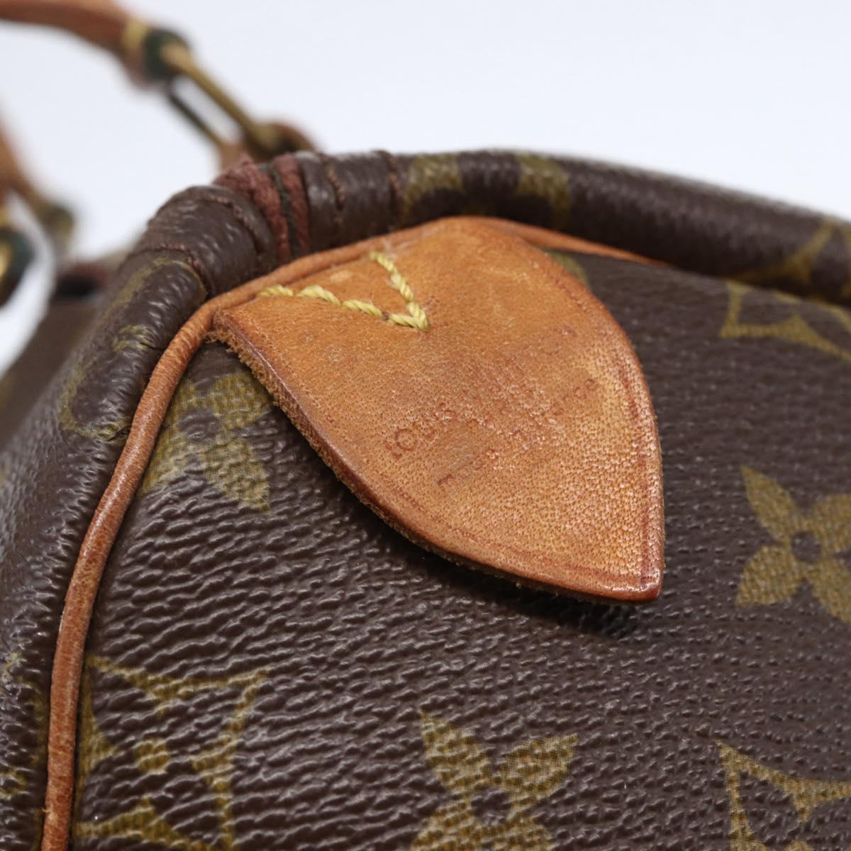 LOUIS VUITTON Monogram Speedy 30 Hand Bag M41526 LV Auth 145914