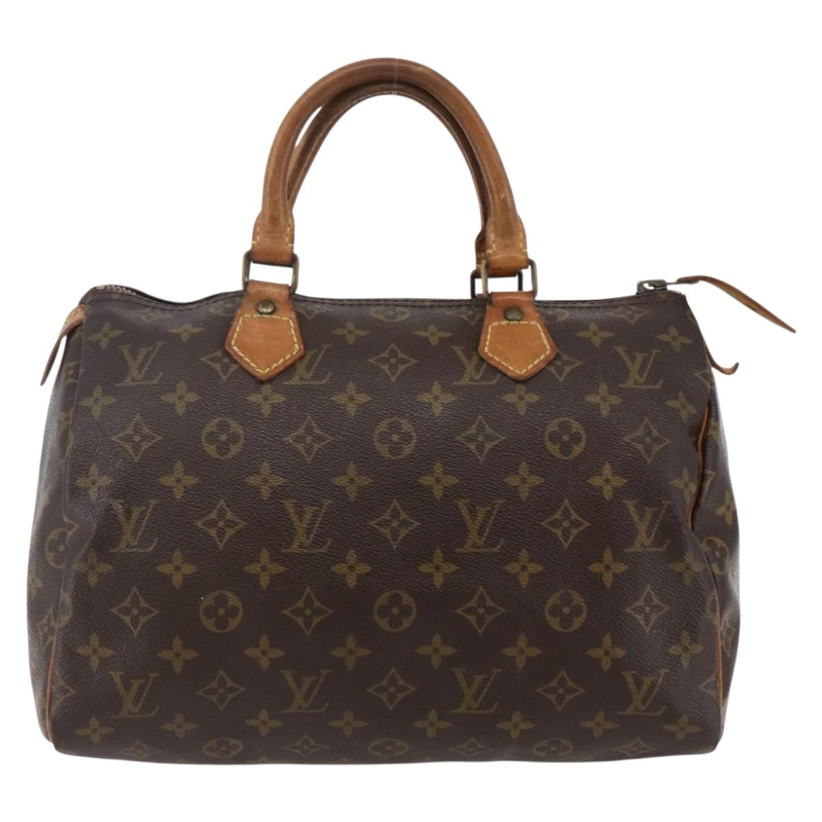LOUIS VUITTON Monogram Speedy 30 Hand Bag M41526 LV Auth 145914