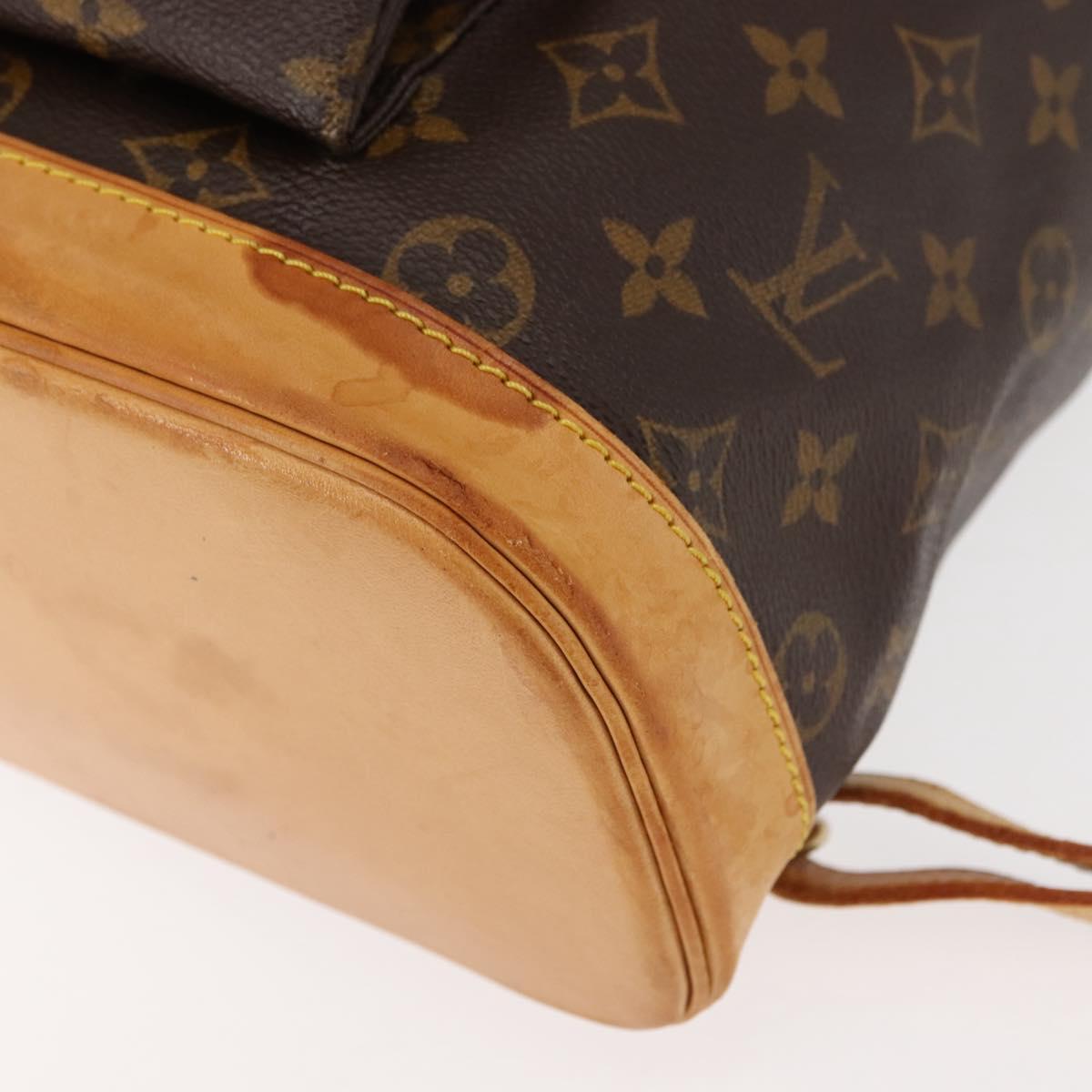 LOUIS VUITTON Monogram Montsouris GM Backpack M51135 LV Auth 145916