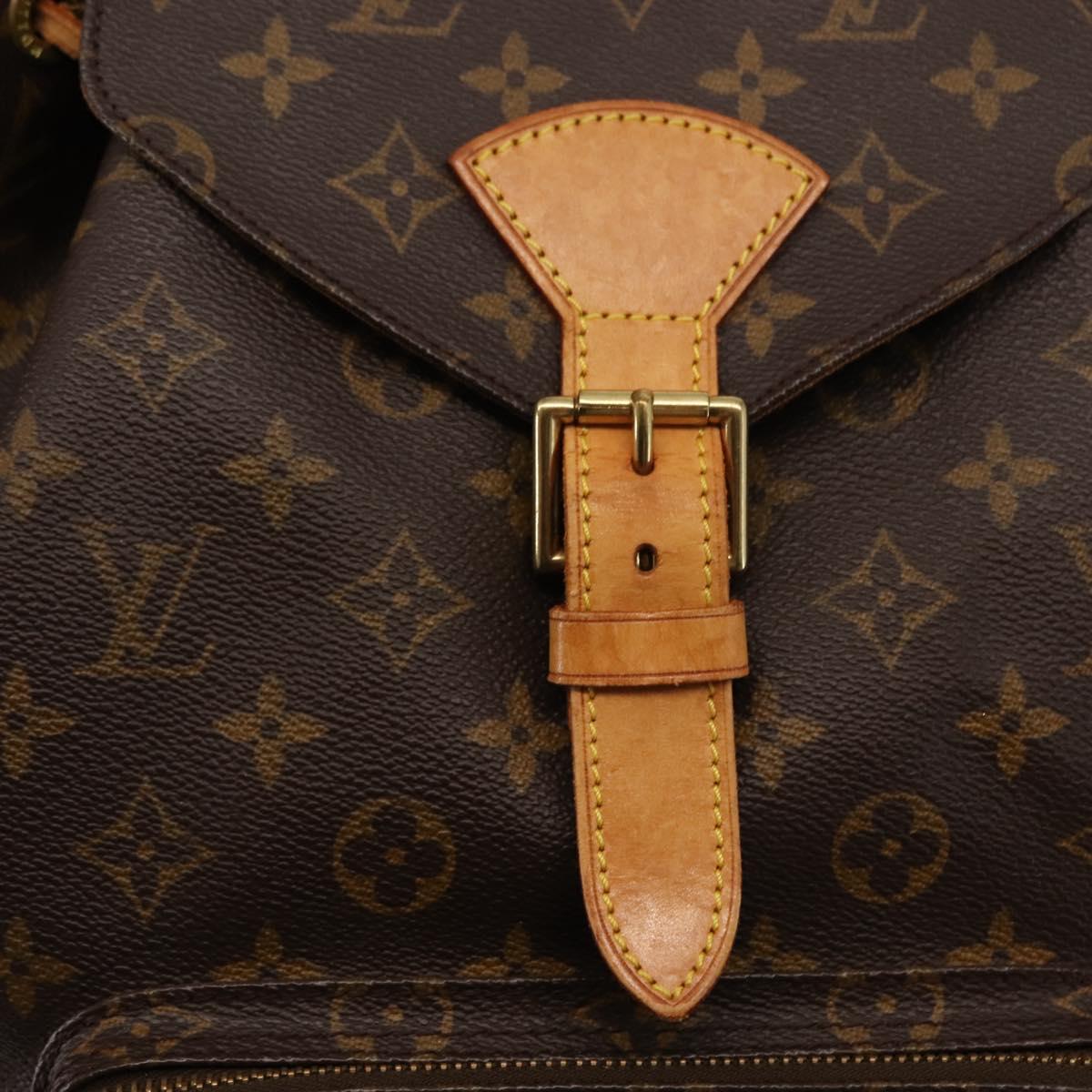 LOUIS VUITTON Monogram Montsouris GM Backpack M51135 LV Auth 145916