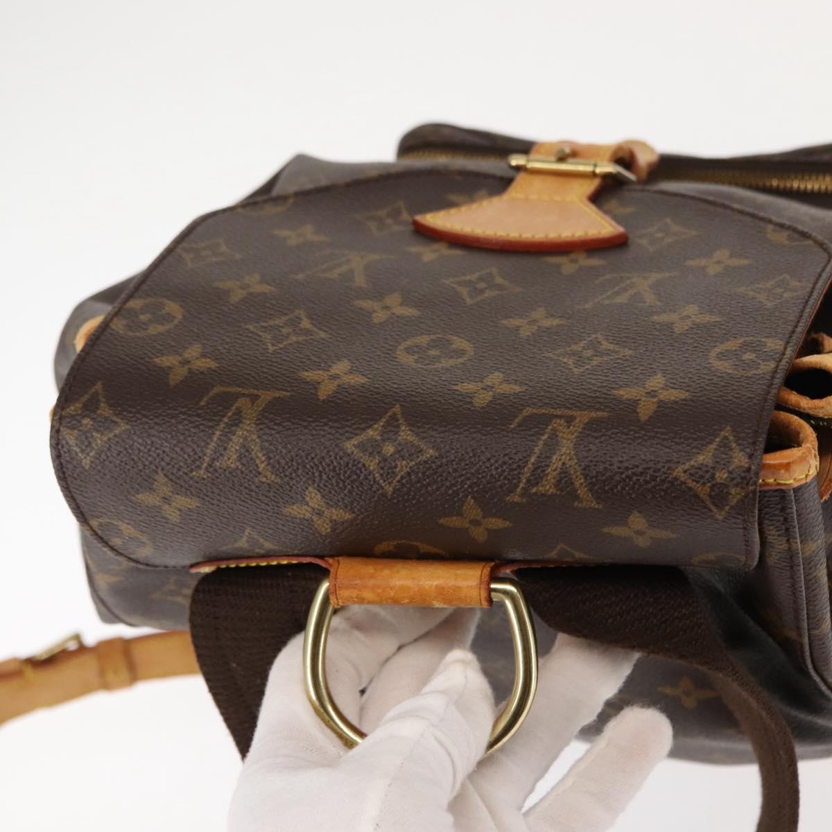 LOUIS VUITTON Monogram Montsouris GM Backpack M51135 LV Auth 145916