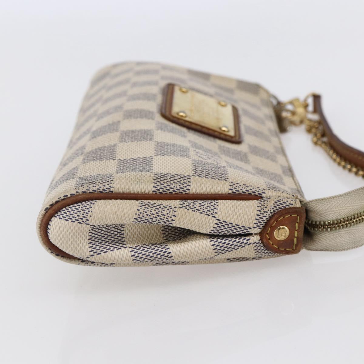 LOUIS VUITTON Damier Azur Eva Shoulder Bag 2way N55214 LV Auth 145918