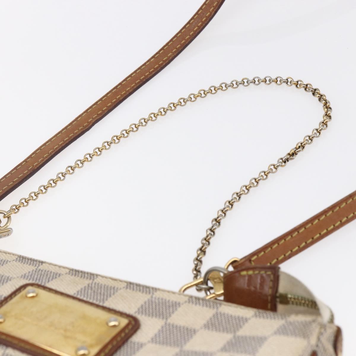 LOUIS VUITTON Damier Azur Eva Shoulder Bag 2way N55214 LV Auth 145918