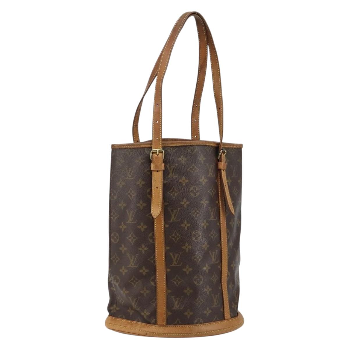 LOUIS VUITTON Monogram Bucket GM Shoulder Bag M42236 LV Auth 145929