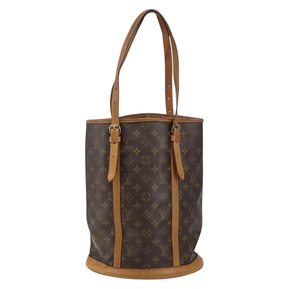 LOUIS VUITTON Monogram Bucket GM Shoulder Bag M42236 LV Auth 145929