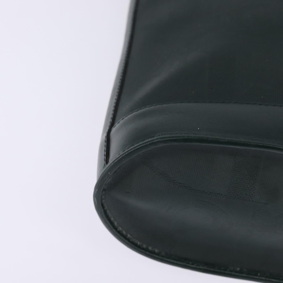 Christian Dior Trotter Canvas Shoulder Bag Green Gold Auth 145943