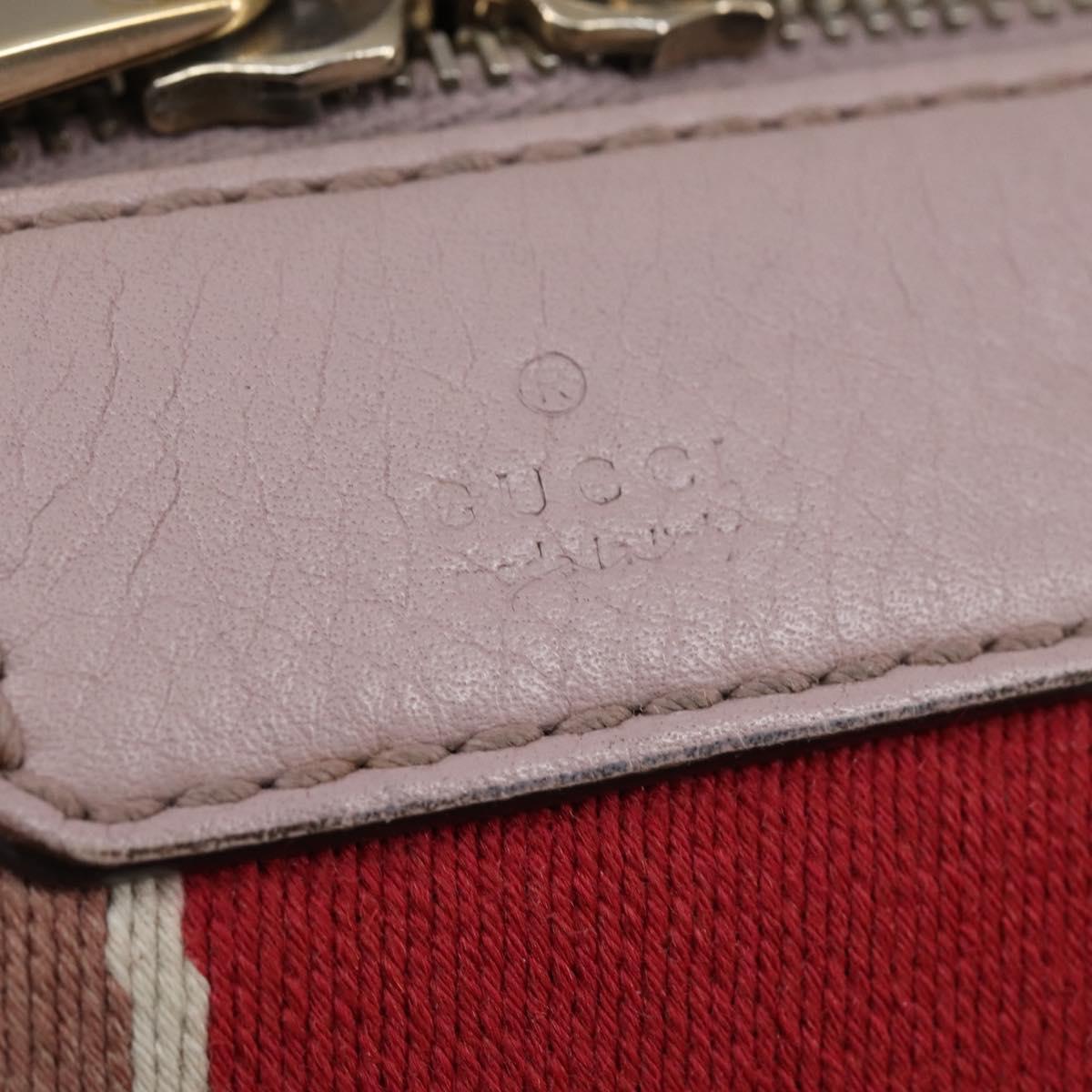 GUCCI GG Canvas Boston Bag 2way Beige Gold 269876 Auth 145953