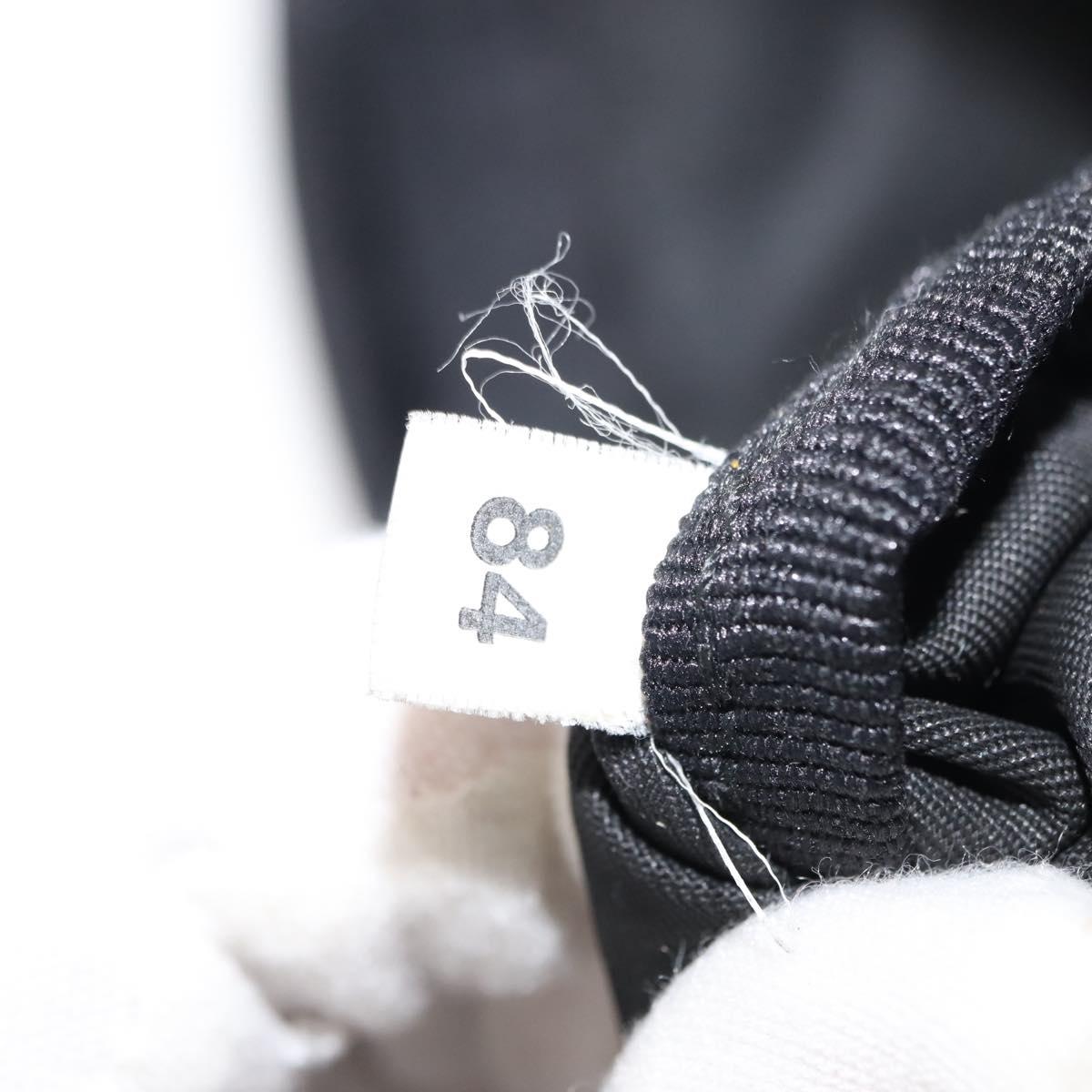 PRADA Waist bag Nylon Black Silver Auth 145954