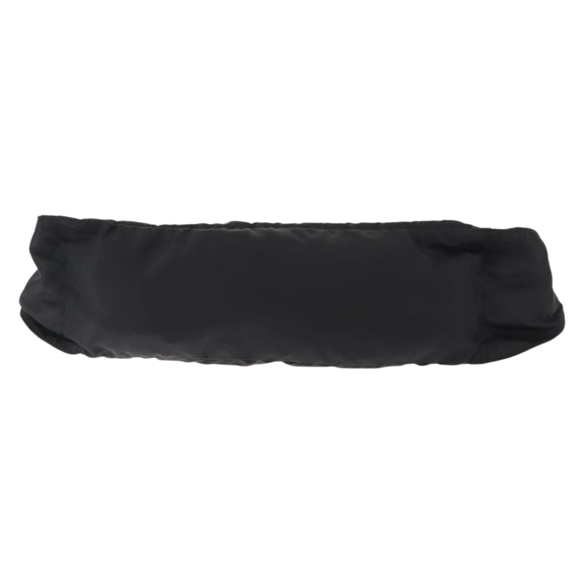 PRADA Waist bag Nylon Black Silver Auth 145954