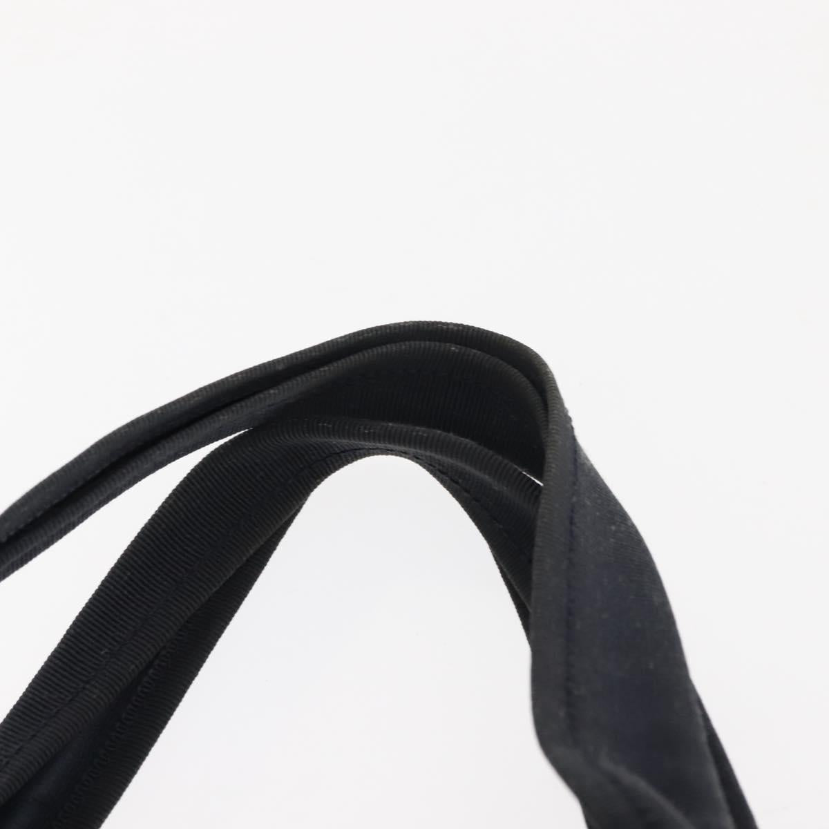 Salvatore Ferragamo Vala Tote Bag Leather Navy Gold Auth 145957