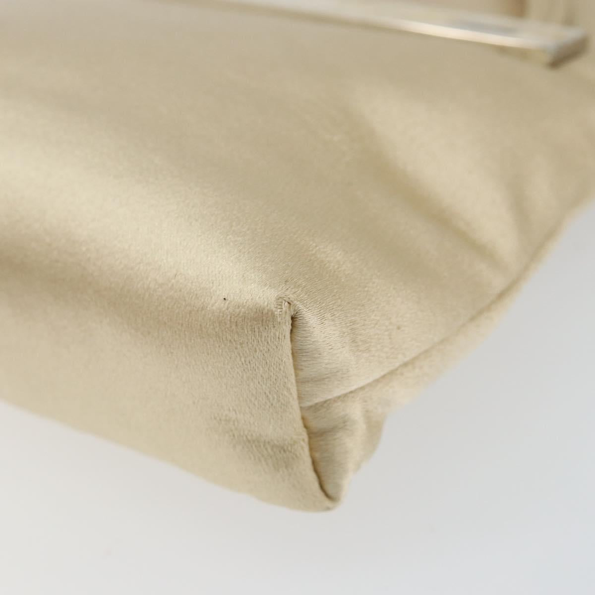 GUCCI Hand Bag Satin Beige 005 4781 0335 Auth 145967