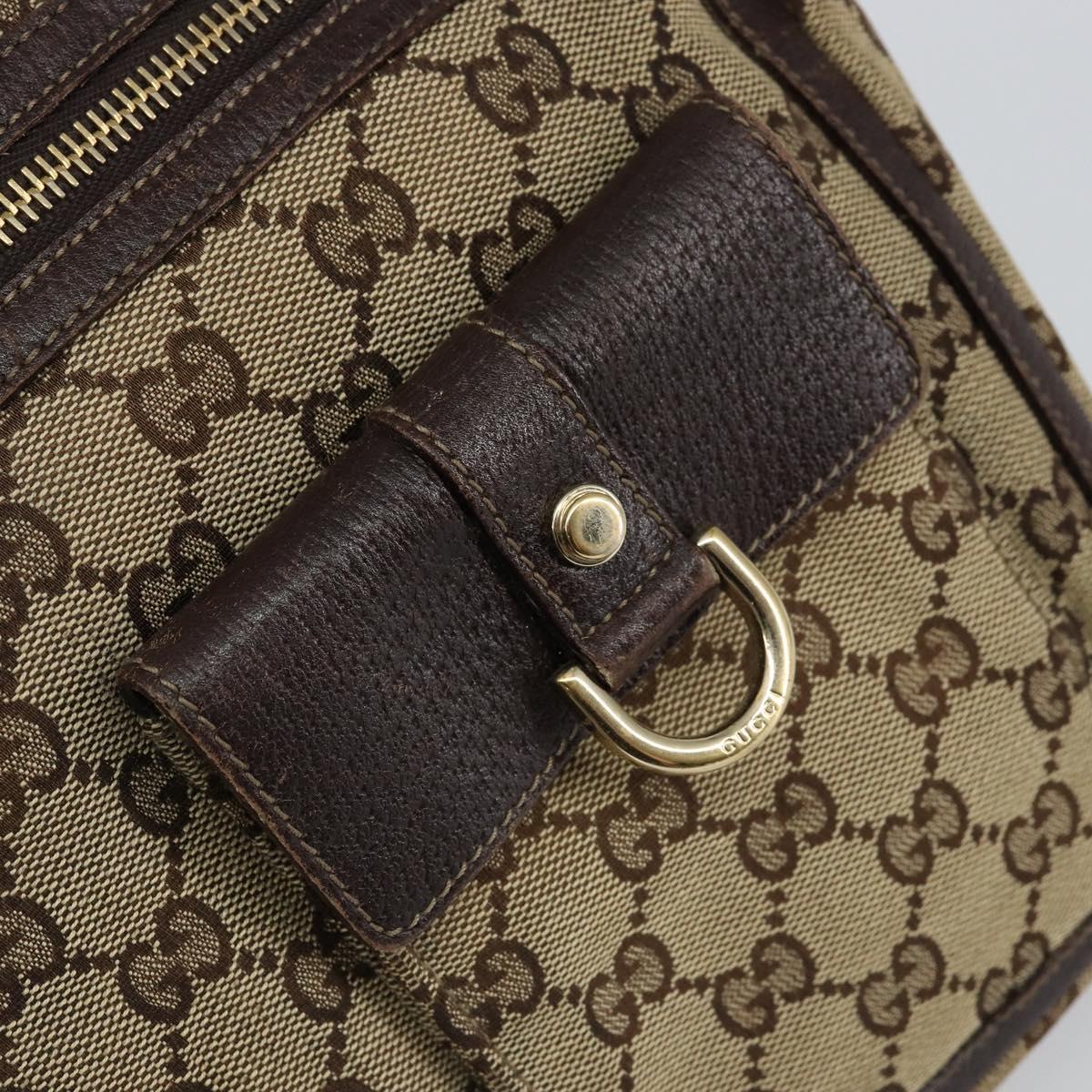 GUCCI GG Canvas Abbey Tote Bag Beige Gold 146247 Auth 145969