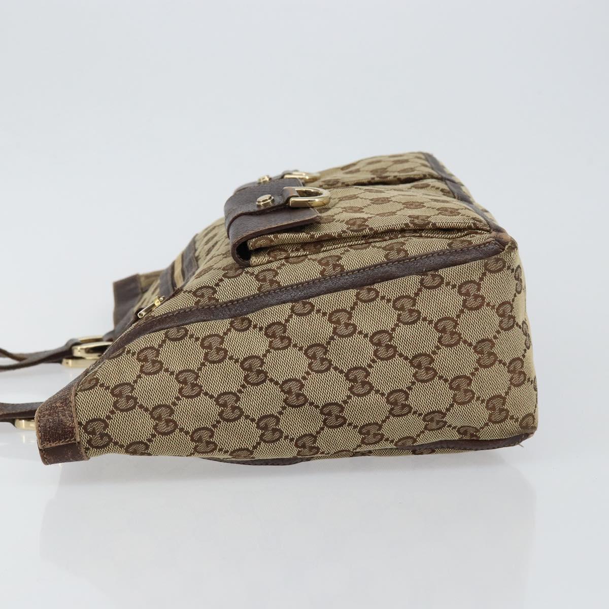 GUCCI GG Canvas Abbey Tote Bag Beige Gold 146247 Auth 145969