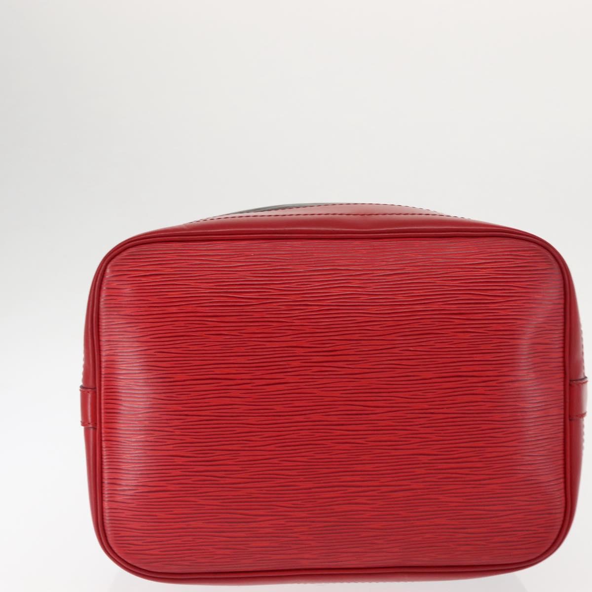 LOUIS VUITTON Epi Noe Shoulder Bag Bicolor Black Red M44017 LV Auth 145982