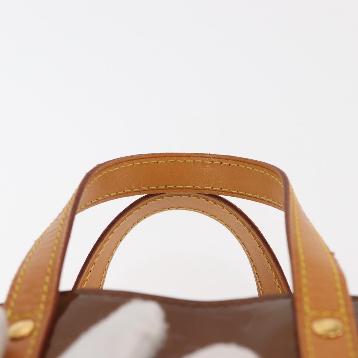 LOUIS VUITTON Monogram Vernis Reade PM Hand Bag Bronze M91146 LV Auth 145983