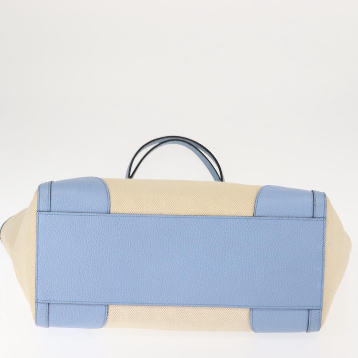 GUCCI Tote Bag Canvas Beige Gold 354397 467891 Auth 145984