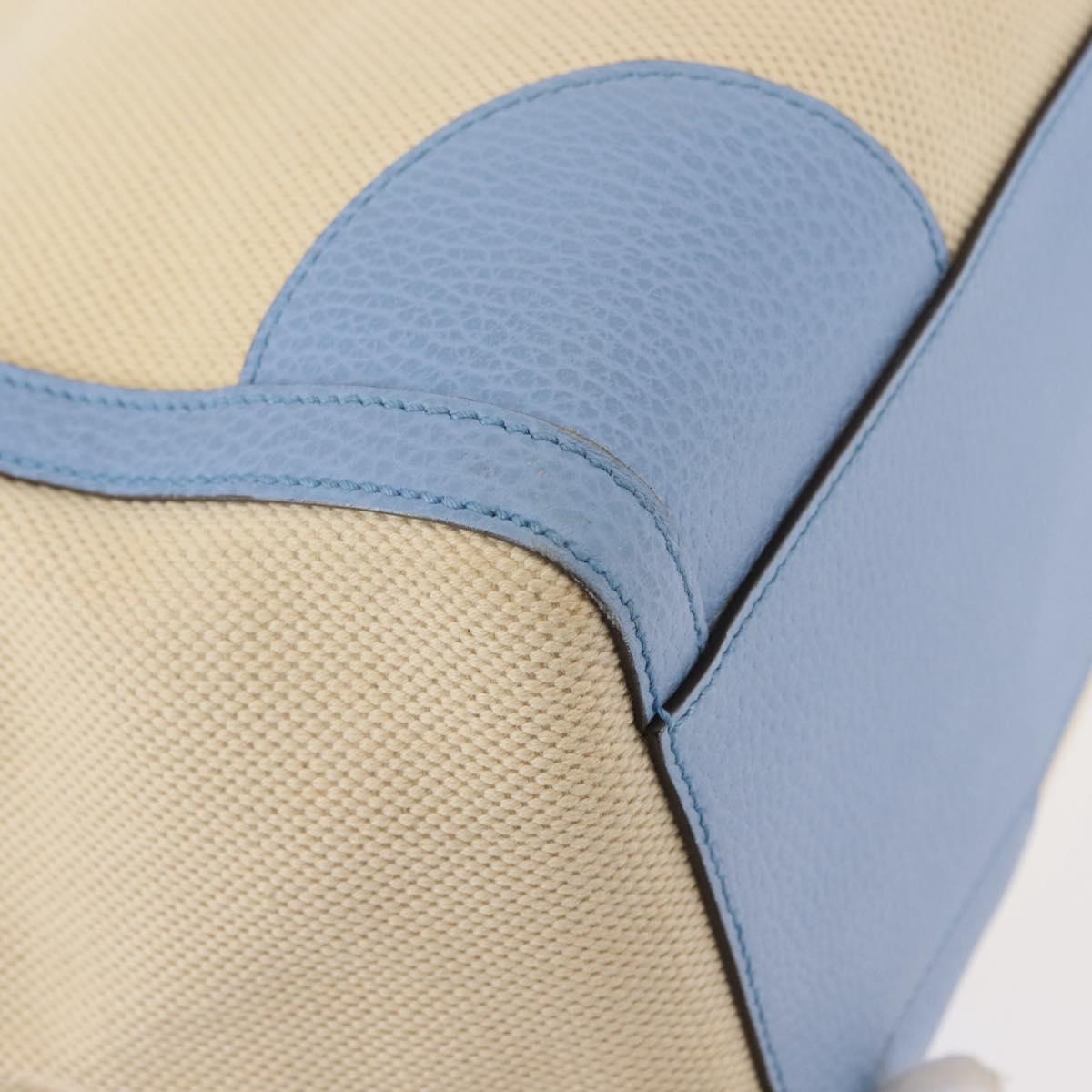 GUCCI Tote Bag Canvas Beige Gold 354397 467891 Auth 145984