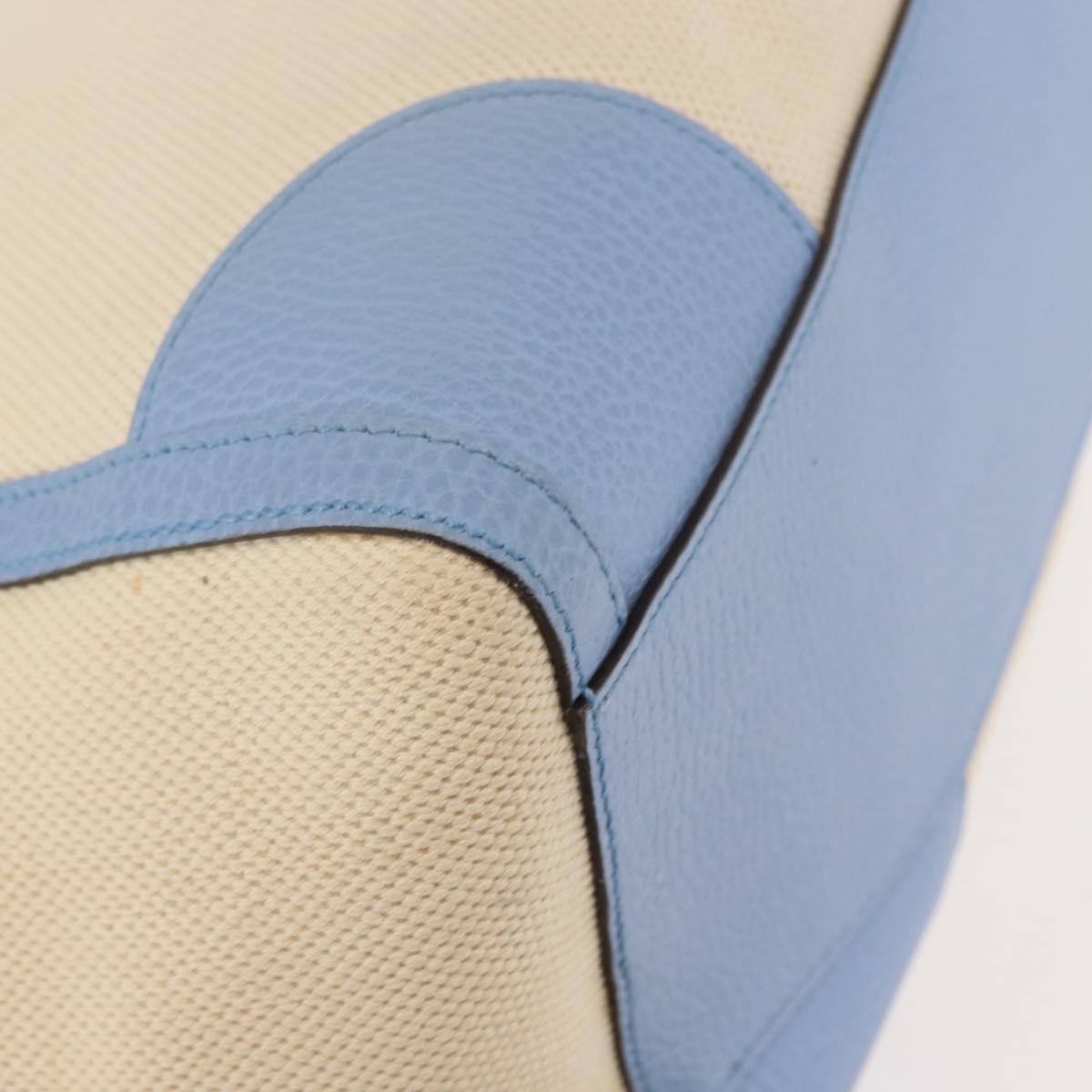 GUCCI Tote Bag Canvas Beige Gold 354397 467891 Auth 145984