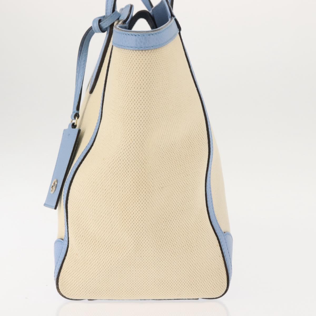 GUCCI Tote Bag Canvas Beige Gold 354397 467891 Auth 145984