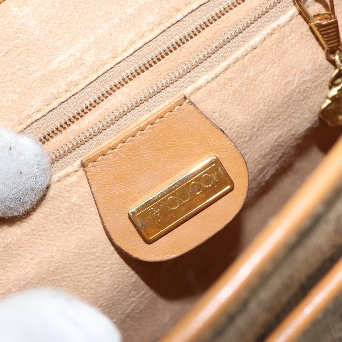 GUCCI Micro GG Supreme Shoulder Bag PVC Beige Gold 001 084 0259 Auth 145987